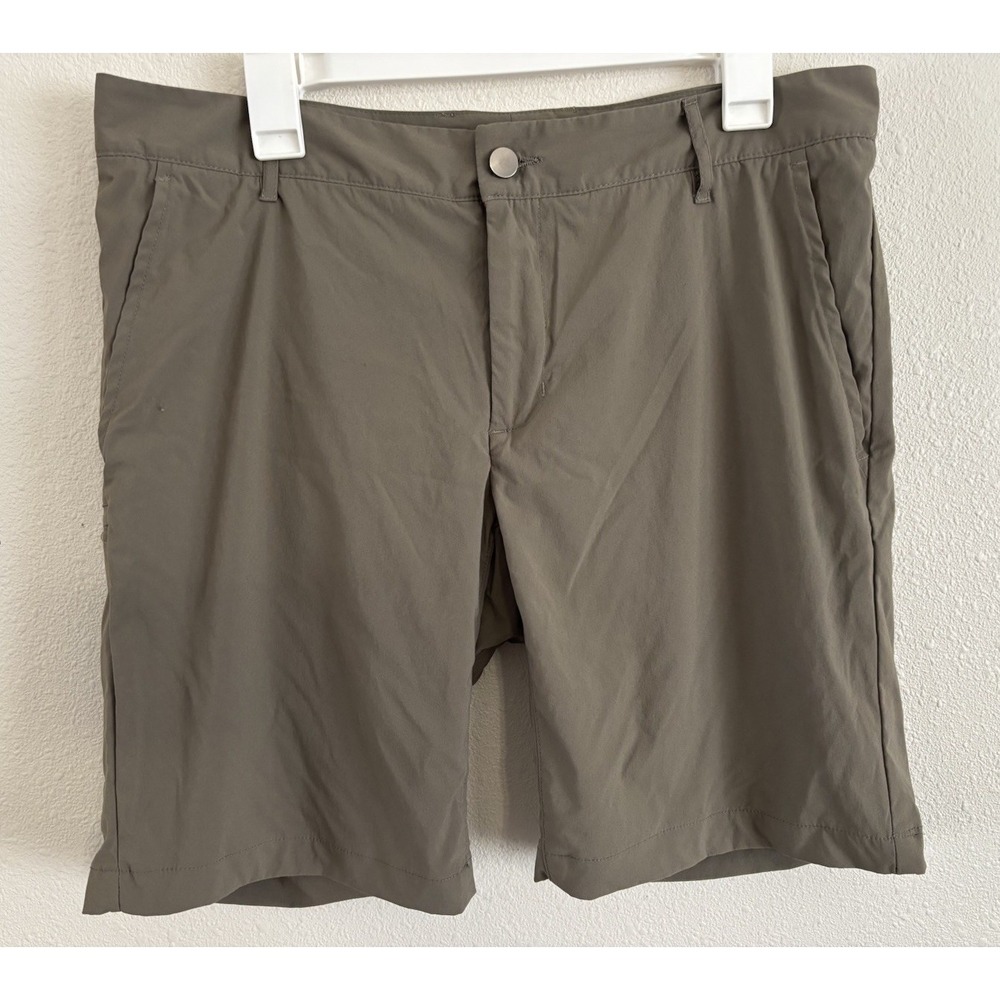 Parker Dusseau Men's 34 Olive Commuter Cycling Performance Shorts Casual